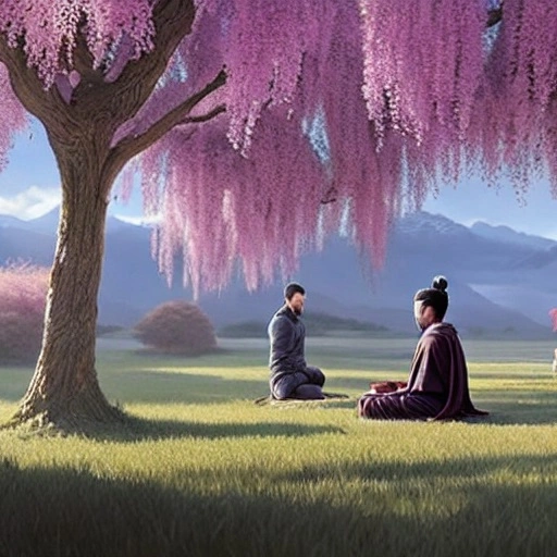 15634-2-landscape, shinobi meditate under a weeping willow, go pro footage, hyperrealistic, detailed lifelike, photorealistic, wild, by.webp
